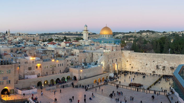 Ansicht von Jerusalem mit der Klagemauer