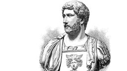 Publius Aelius Hadrianus, Kaiser (Porträt-Zeichnung)