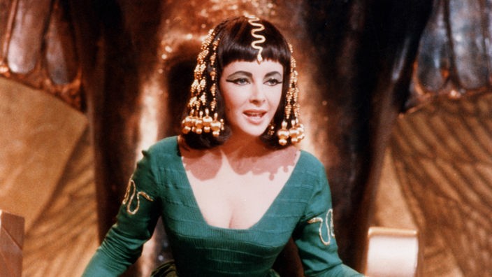 Liz Taylor im Spielfilm "Cleopatra" von 1963
