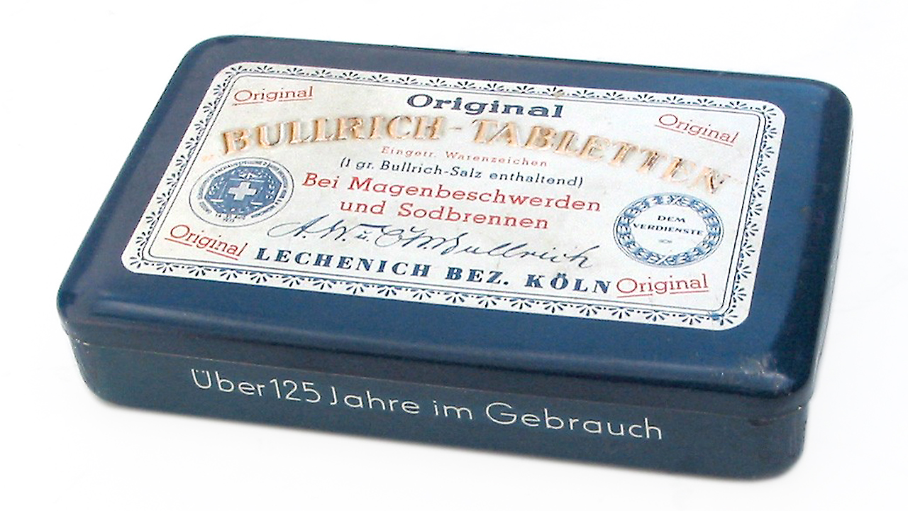 Originalpackung Bullrich-Salz Anfang der 1950er Jahre
