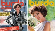 Titelbild der ersten russischen Ausgabe von "Burda Moden" vom März 1987 und das aktuelle Cover von März 2007