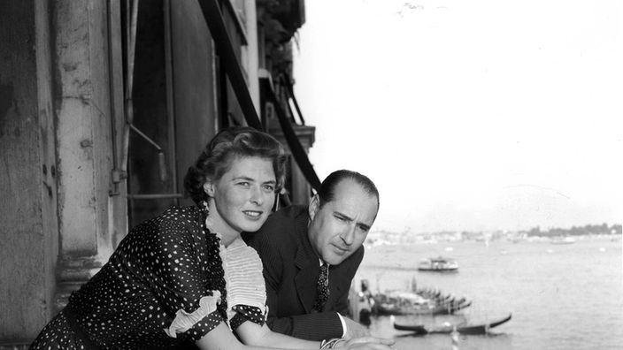 Ingrid Bergman und Roberto Rossellini 1950 in Venedig