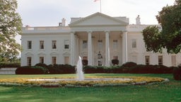 Das Weiße Haus, der Amtssitz des amerikanischen Präsidenten in Washington