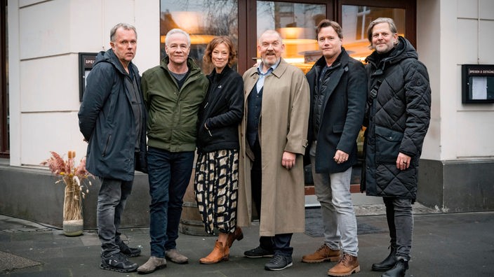 Torsten C. Fischer (Regie), Klaus J. Behrendt ("Max Ballauf"), Jenny Schily ("Nicola Koch"), Dietmar Bär ("Freddy Schenk"), Götz Bolten (Redakteur WDR), Jan Kruse (Produzent Bavaria Fiction).