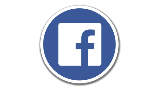 Das Facebook Symbol in einem blauen Keis