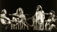 Crosby, Stills, Nash and Young bei einem Auftritt im Jahr 1974