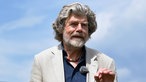 Reinhold Messner im Trainingslager der deutschen Fussball-Nationalmannschaft in Eppan (Südtirol) vor der WM 2018