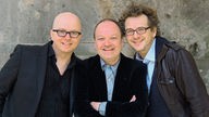 Oliver Rohrbeck, Jens Wawrczeck und Andreas Fröhlich (v.l.n.r.) als "Die Drei ???"
