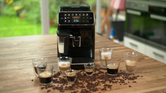 Das Bild zeigt den Kaffeevollautomaten Philips 4300 Series.