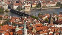 Das Bild zeigt den Blick Prag vom Petřínhügel