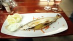 Das Bild zeigt ein Fischgericht bei Riebels in Konstanz.