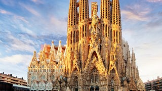 Das Bild zeigt die Sagrada Família in Barcelona.