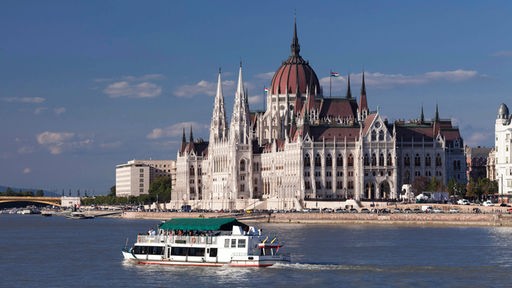 Das Bild zeigt Budapest und die Donau