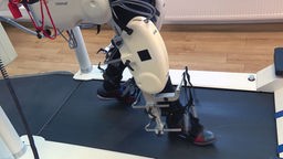 Das Bild zeigt Robotertechnik für Gelähmte.