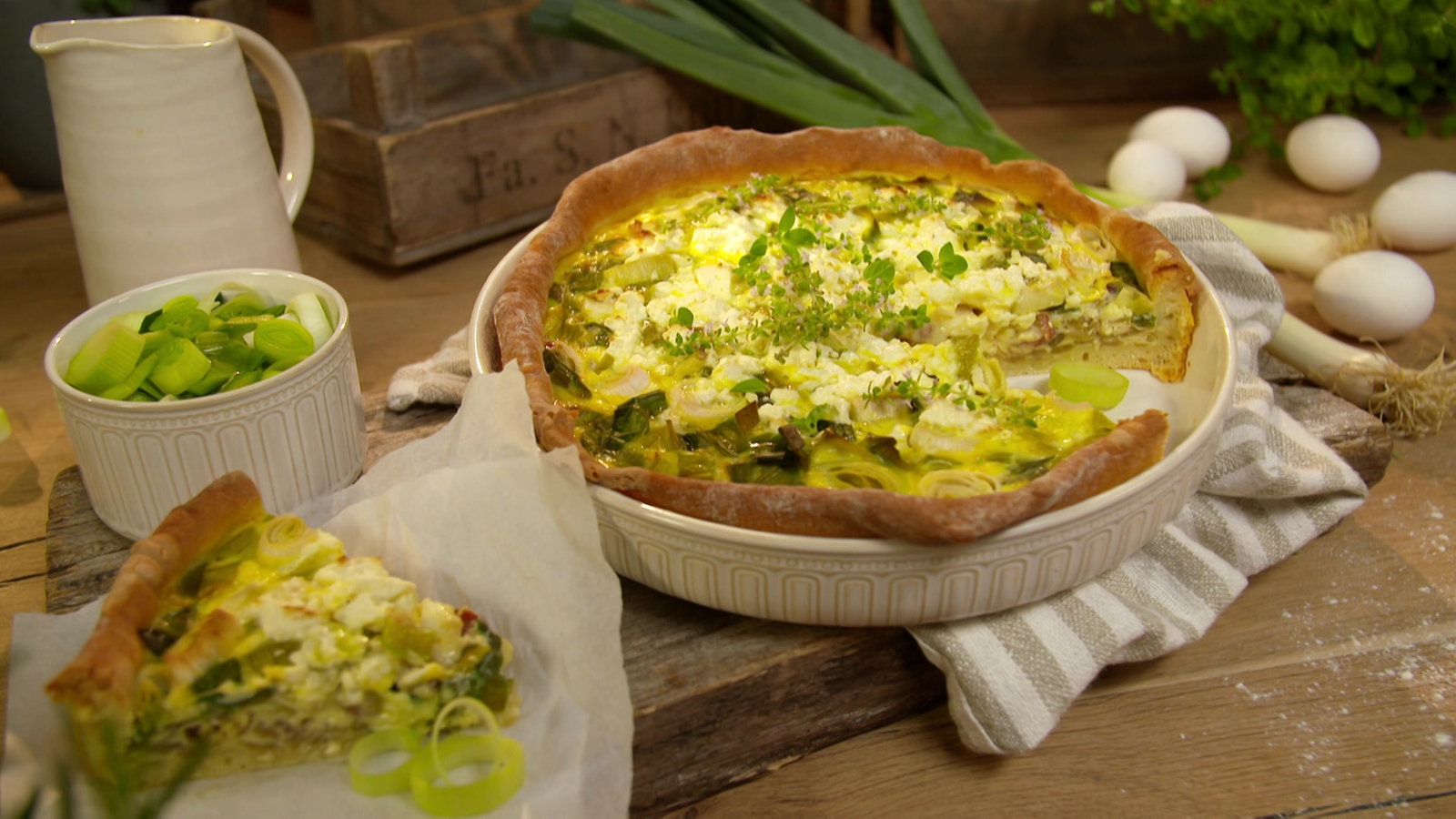 Lauch-Zwiebel-Quiche - Rezepte - Rezepte - Verbraucher - WDR