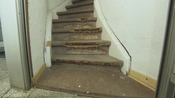 Eine kaputte Treppe