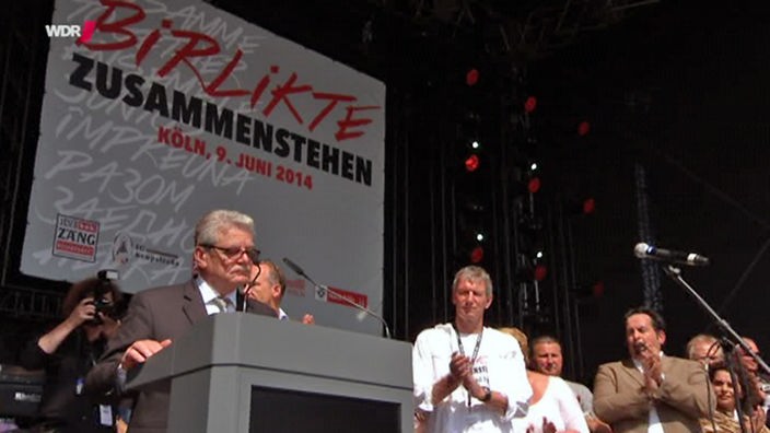 Joachim Gauck bei der Begrüßung des Birlikte Fests