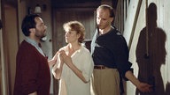 Uwe Kokisch, Corinna Harfouch und Ulrich Tukur in "Die Spur des Bernsteinzimmers" (1991)