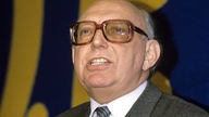Der FDP Politiker Wolfgang Mischnick in den 70er Jahren